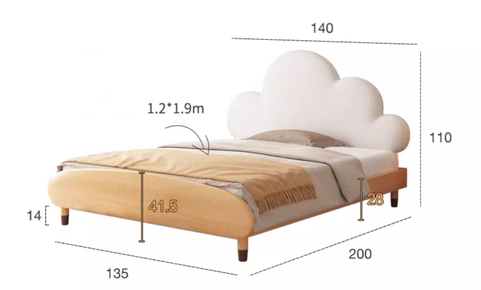  Cloud shaped baby bed 