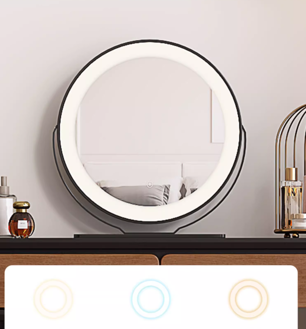  Dressing table with mirror and modern chair 