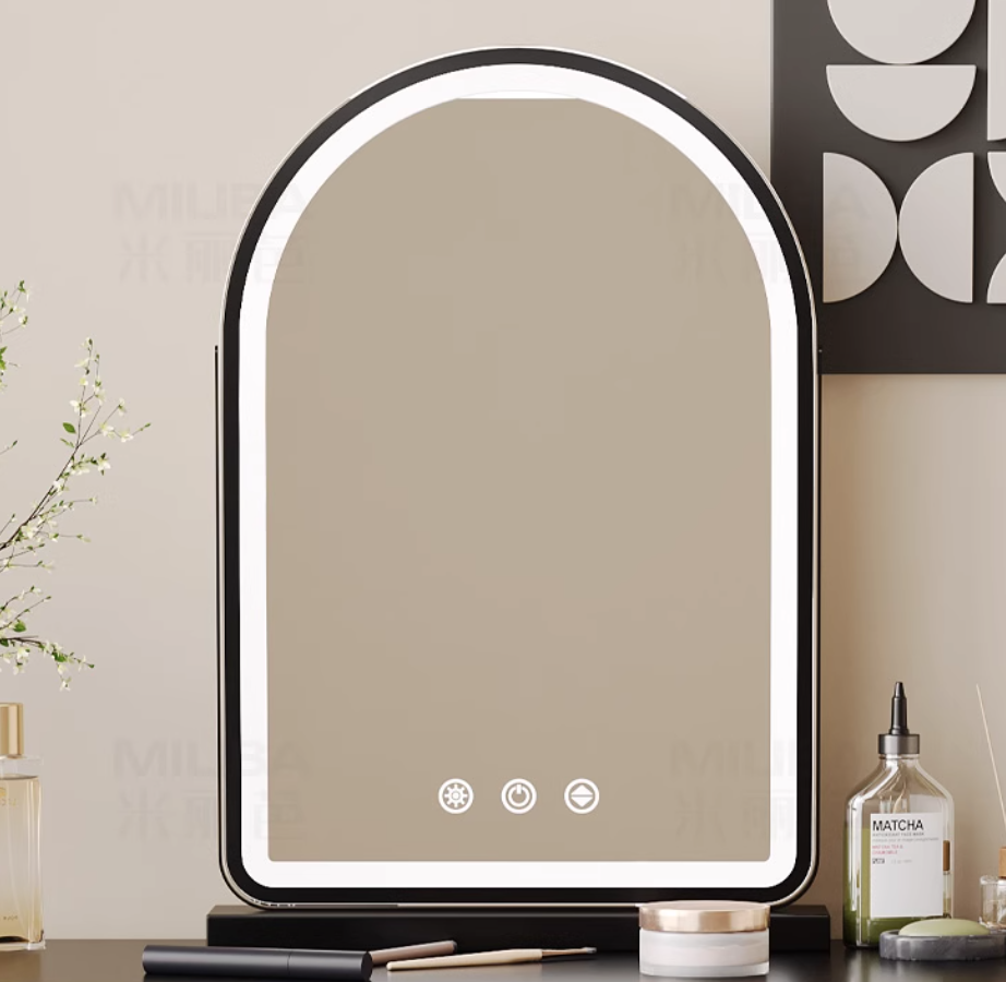  Dressing table with chair and illuminated mirror 