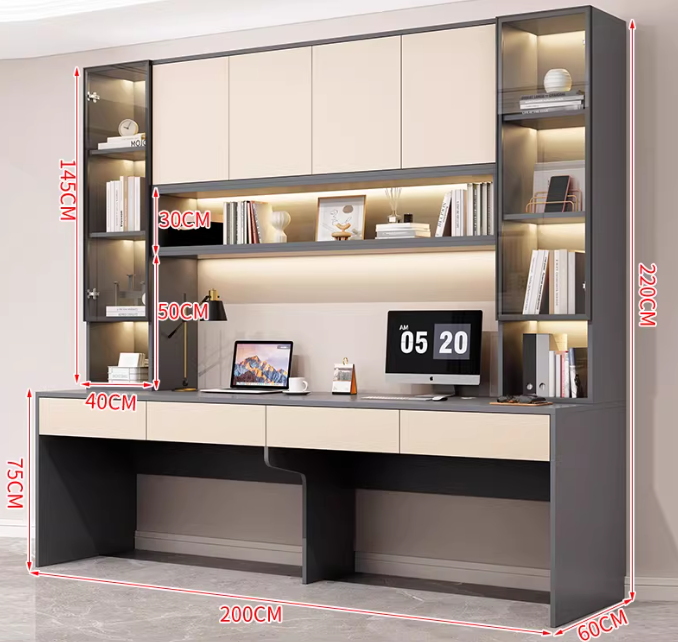  مكتب خشبي بتصميم حديث 