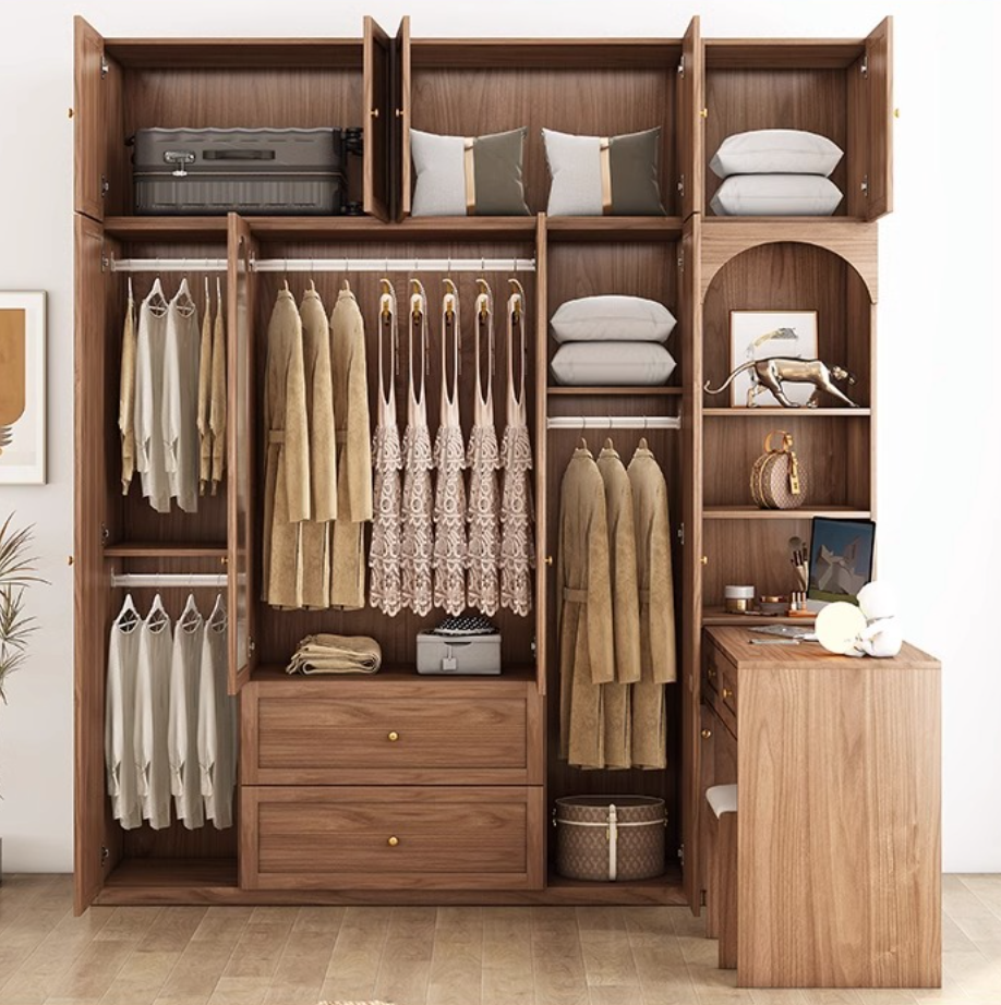  خزانة ملابس يونجو خشب مودرن أبواب سحاب - دولاب ملابس كبير من KS-Furniture 