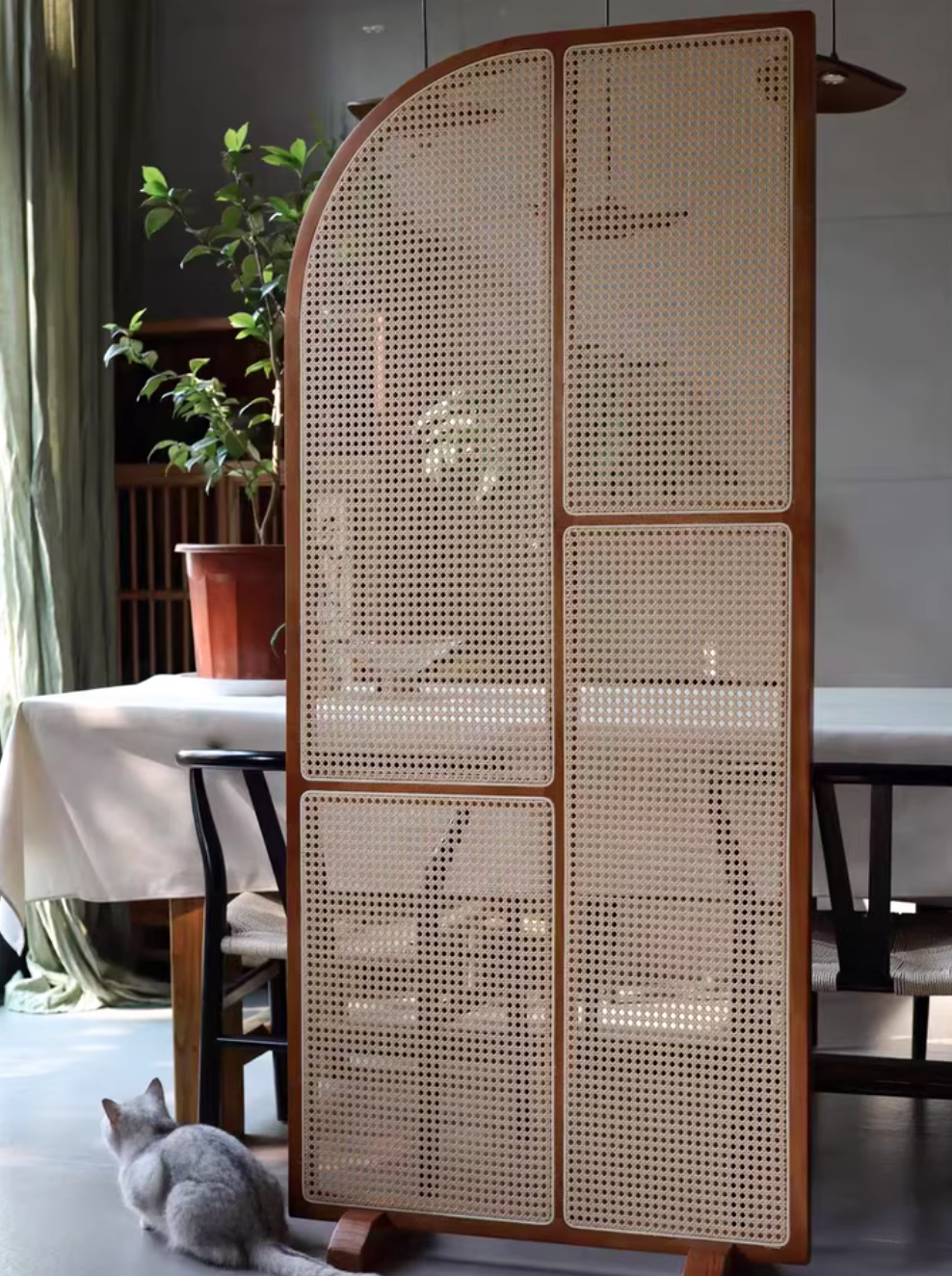  Rattan partition 