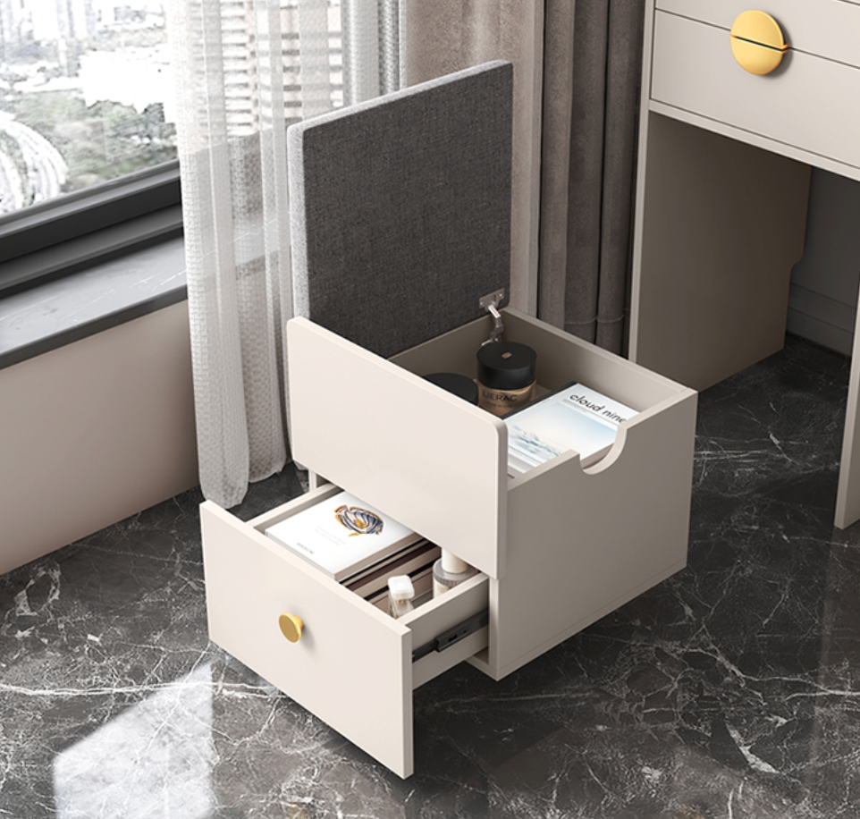  Dressing table with hidden chair 