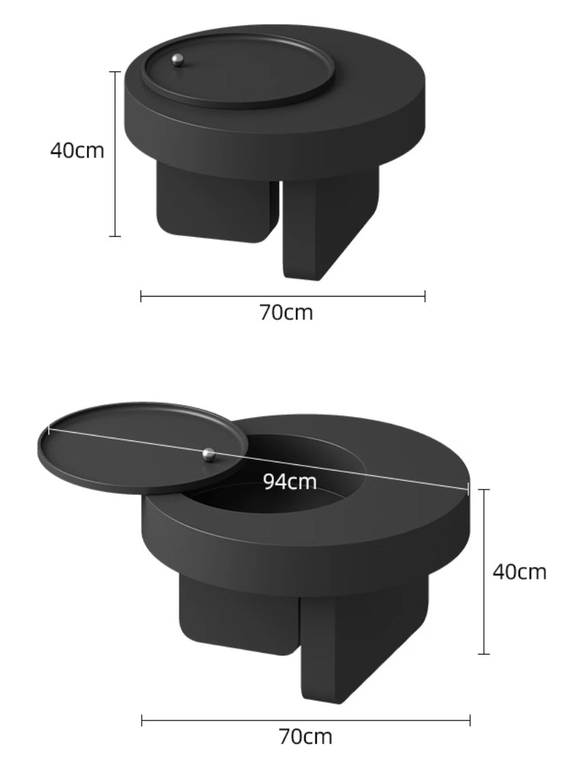  Round coffee table 