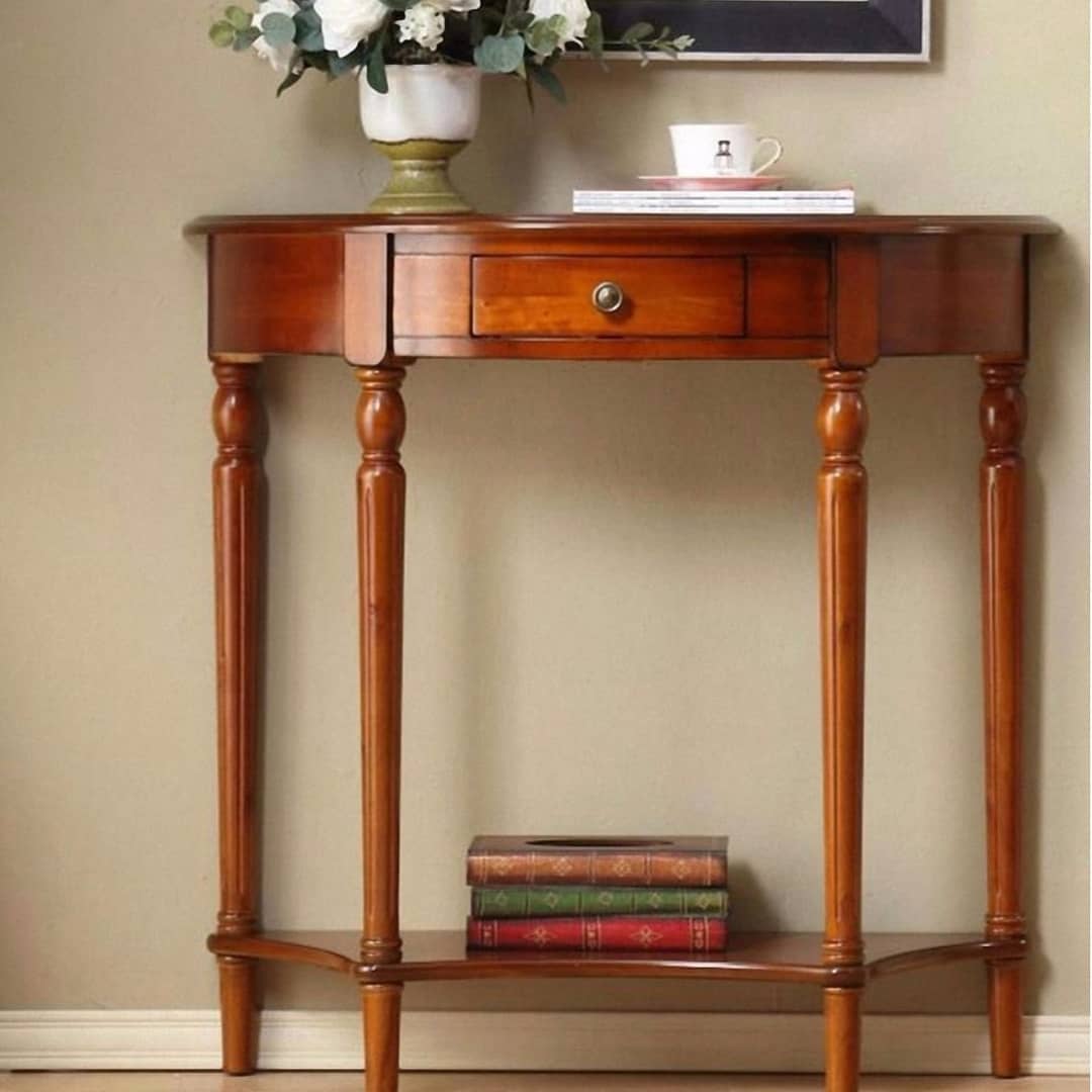  wooden side console    