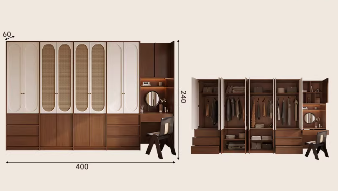  A versatile wardrobe with a classic design 