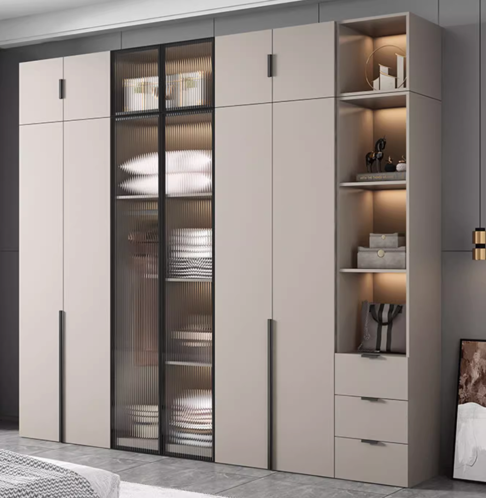  Glass door wardrobe 