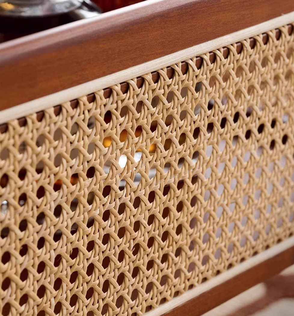  Rattan side table 