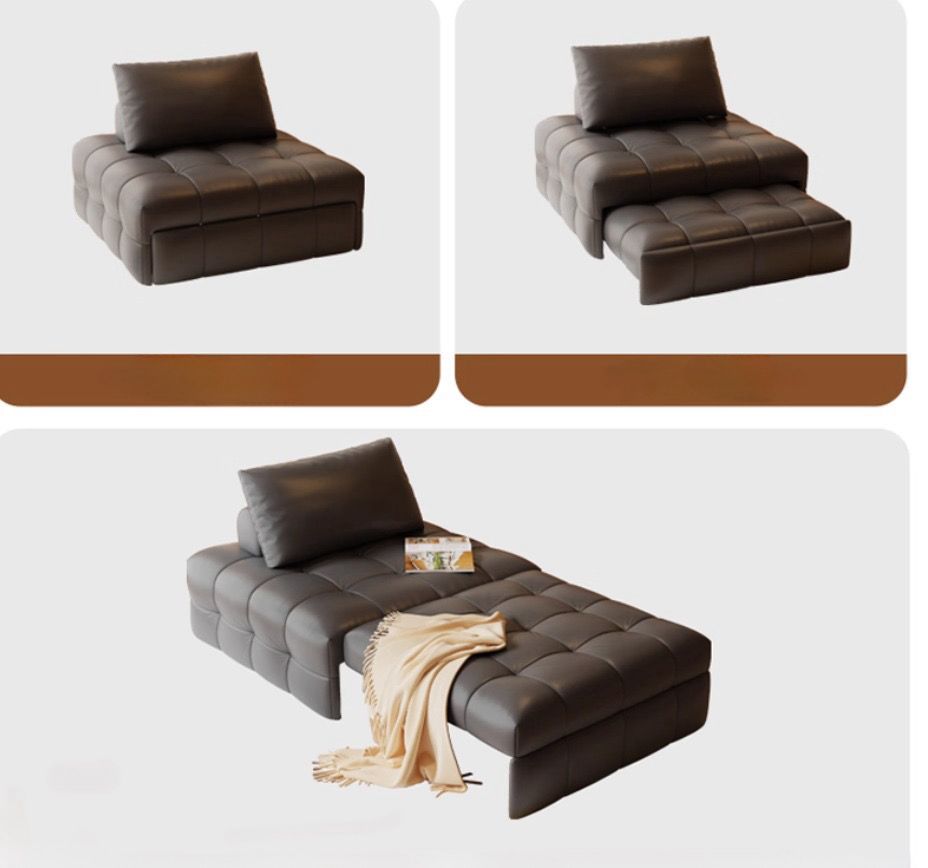  Single sofa bed with a folding design 