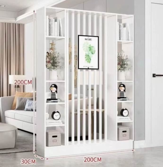  Partitioned cupboard with shelves 