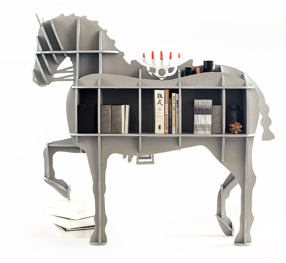 Horse bookcase 