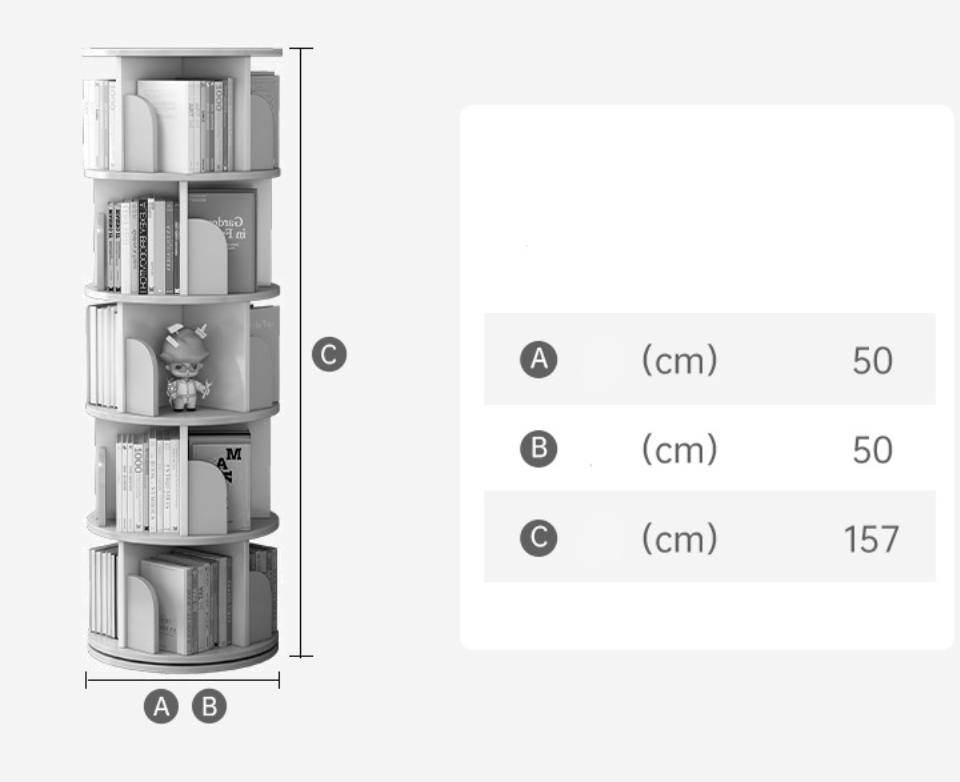  Rotating bookshelf 
