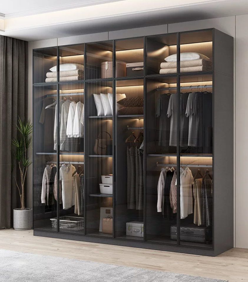  Hoiiun glass-door wardrobe 
