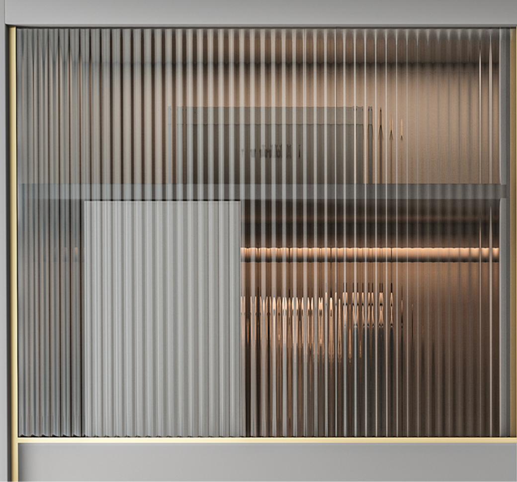  Wardrobe with glass doors 