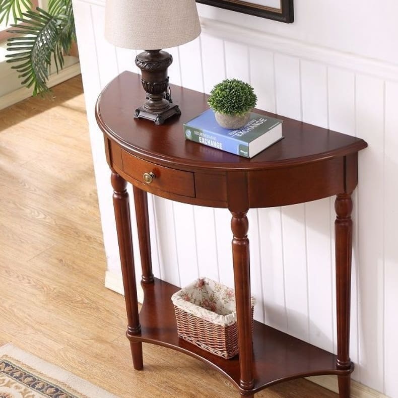  wooden side console    