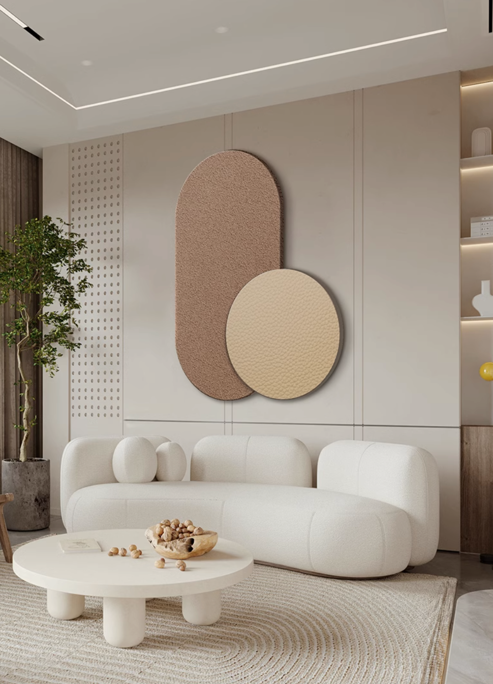  ديكور جداري مع اضاءة 