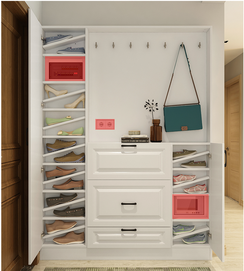  wooden wardrobe 