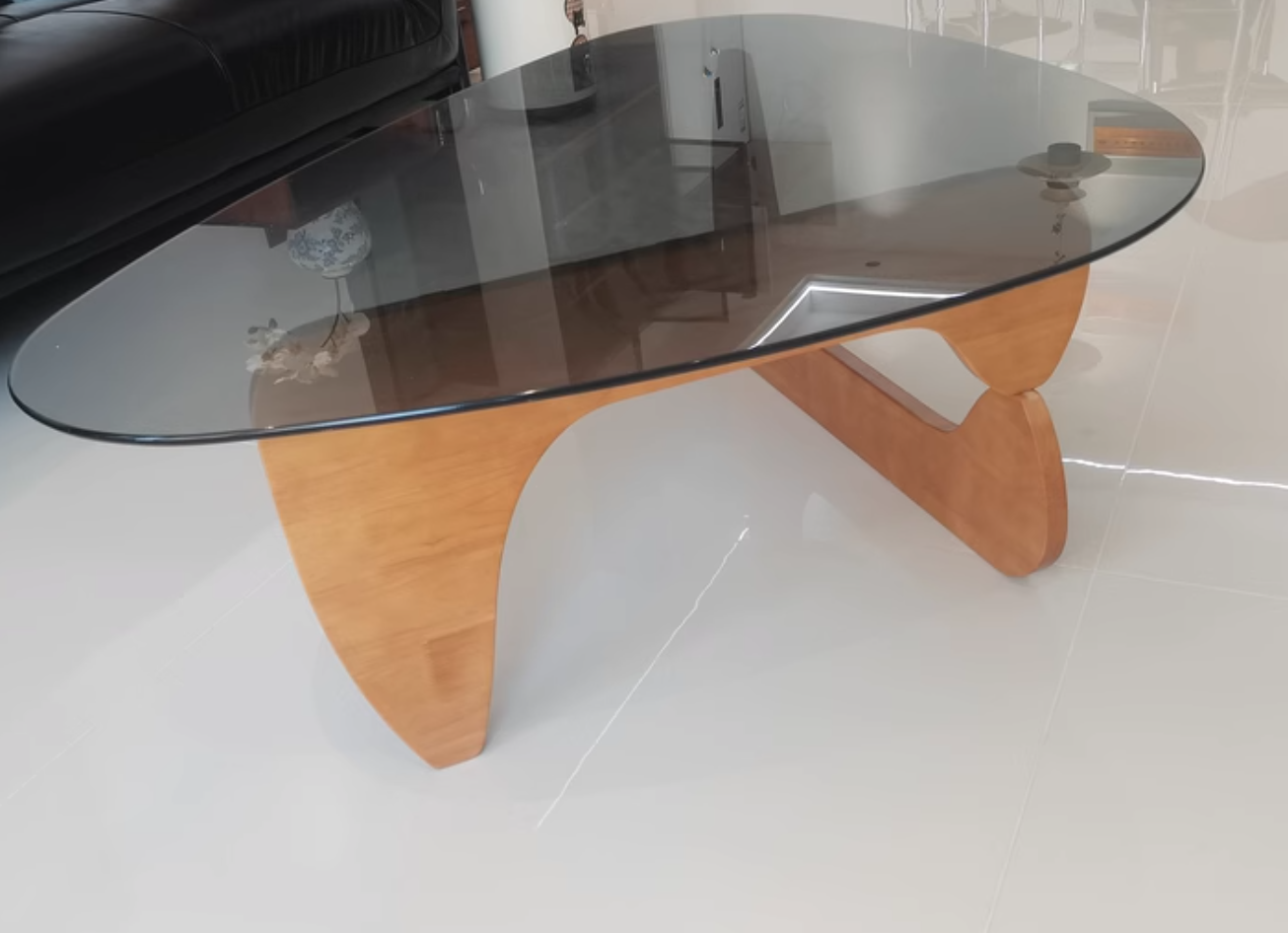  Modern table with glass top 