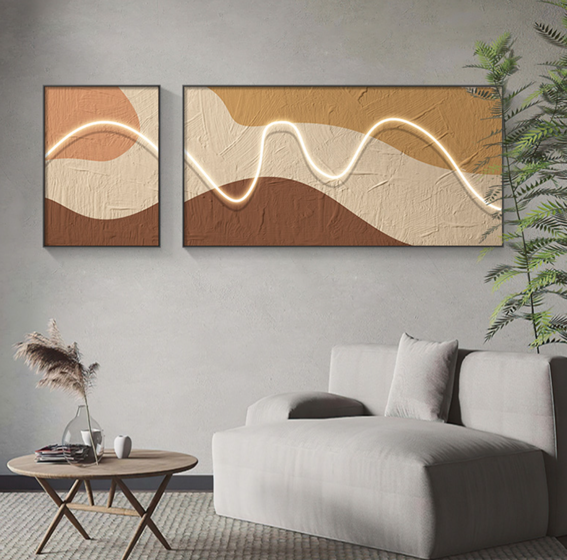  Two luminous panels 