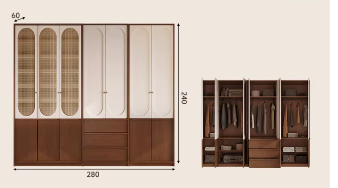  A versatile wardrobe with a classic design 