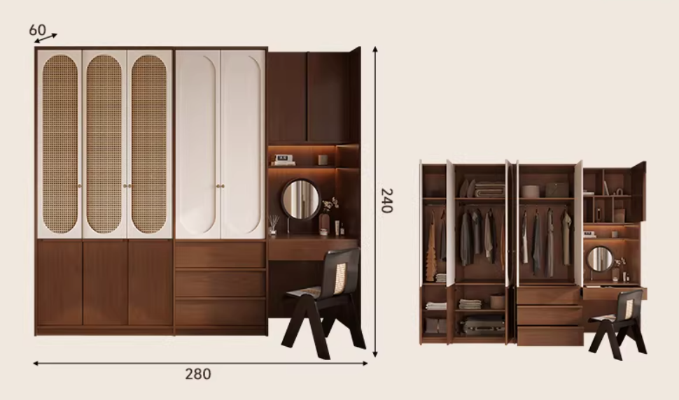  A versatile wardrobe with a classic design 