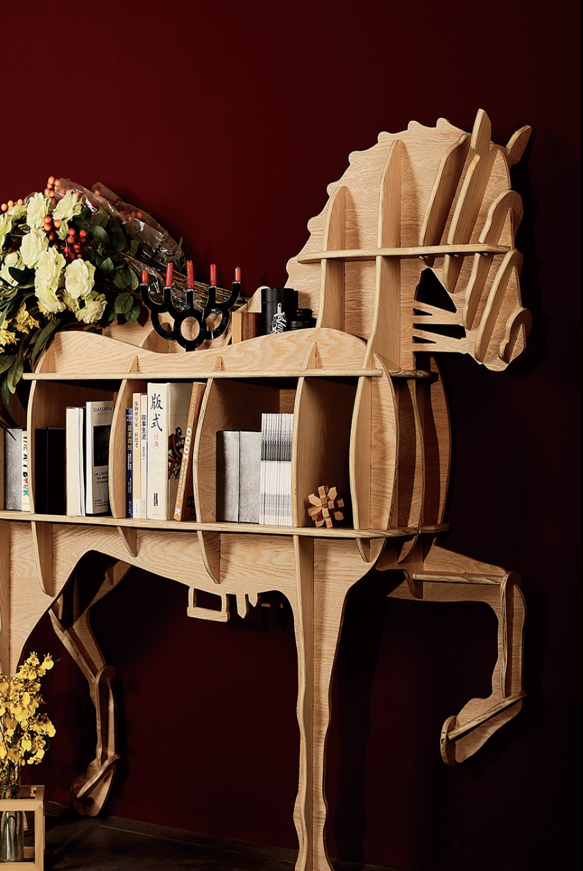  Horse bookcase 