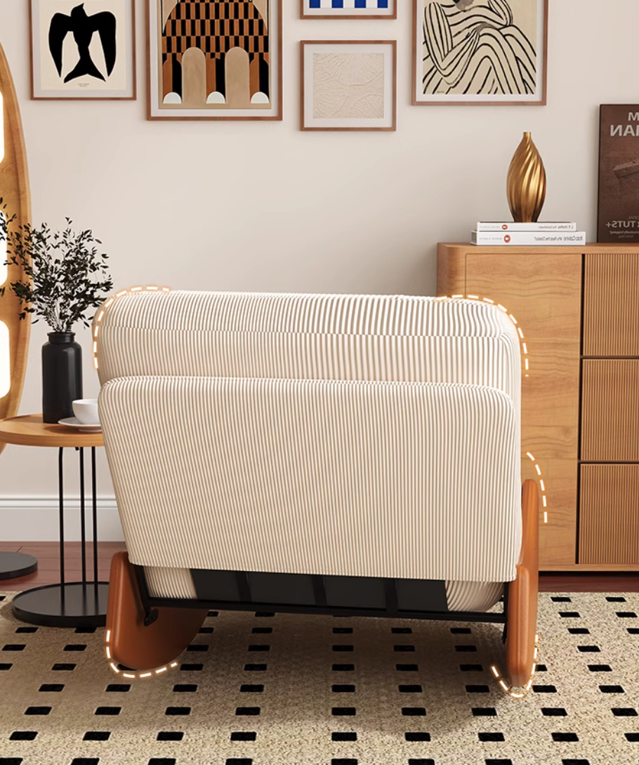  Rocking sofa and footstool 