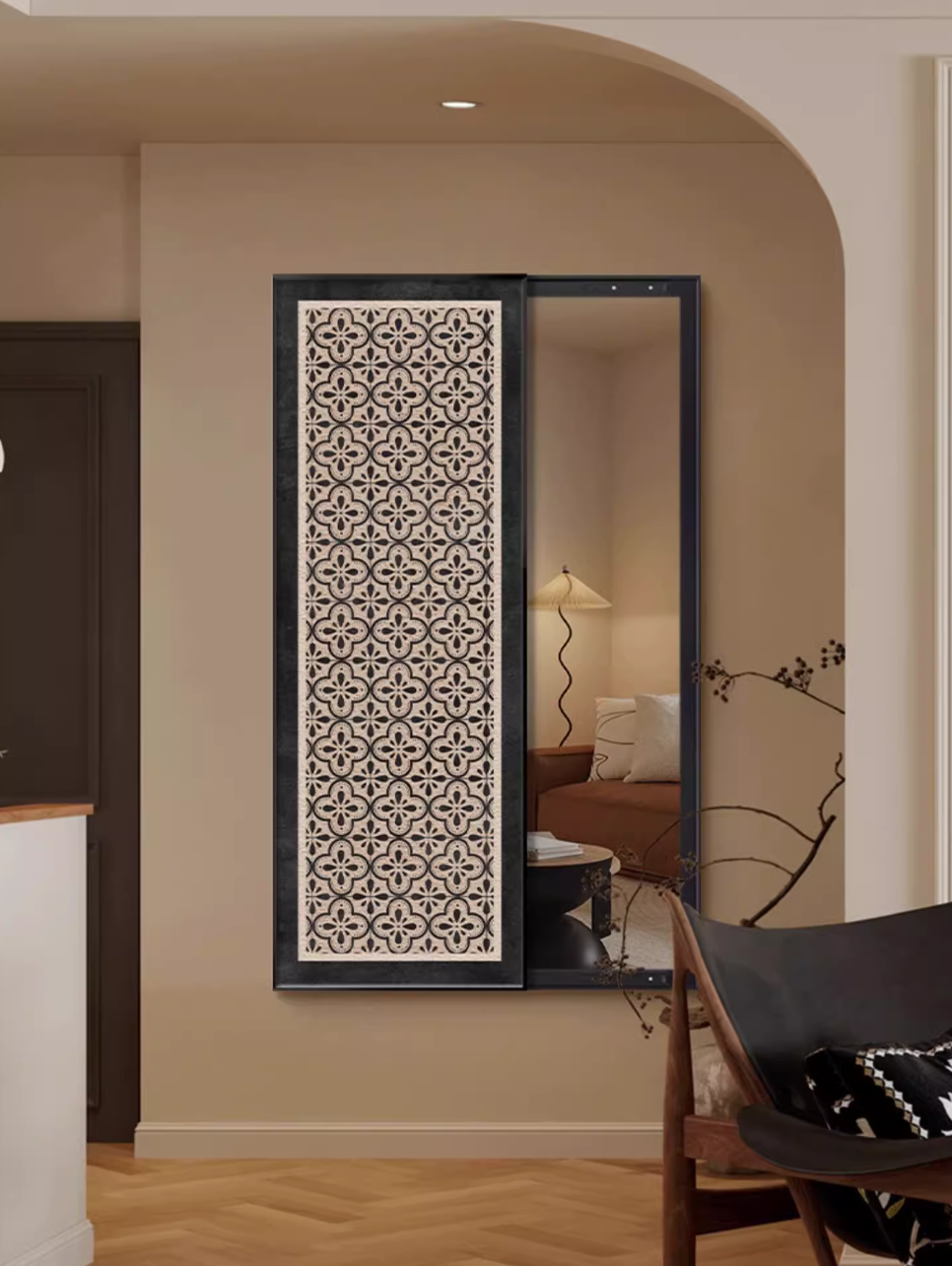  لوحة مدخل مع مراية 