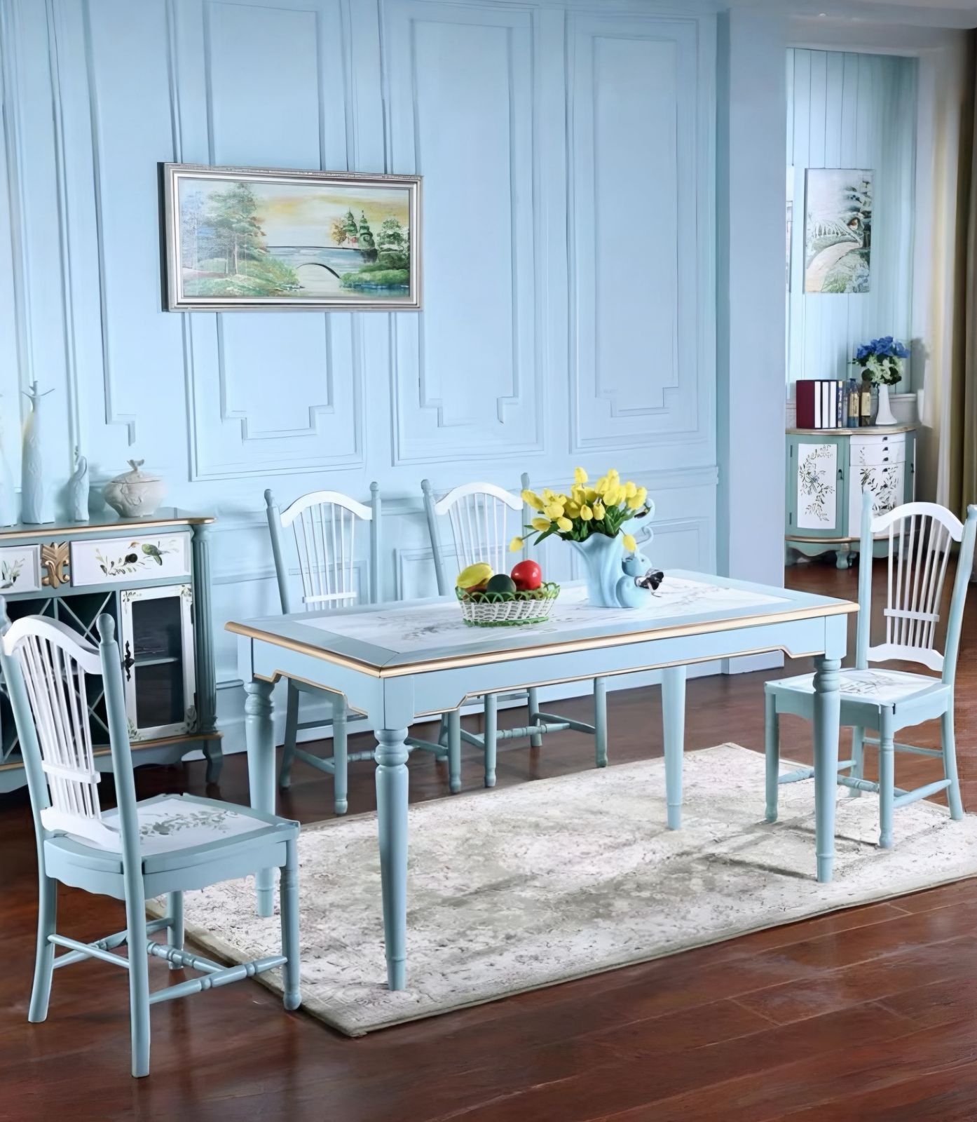  Georgian rustic style dining room furniture 