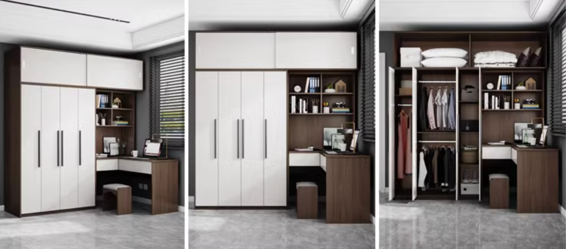  Wardrobe with desk 