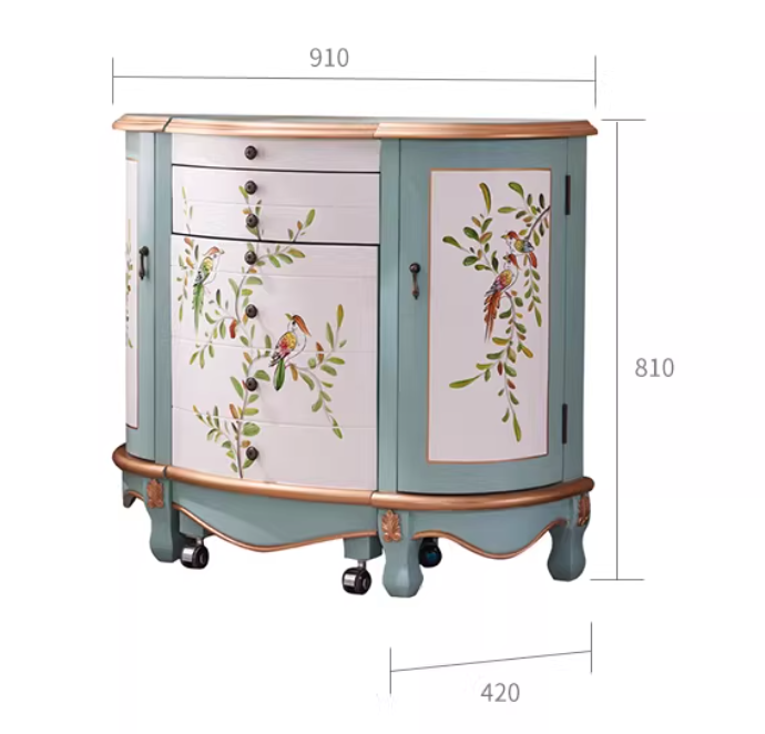  Rustic Style Multifunctional Vanity Table 