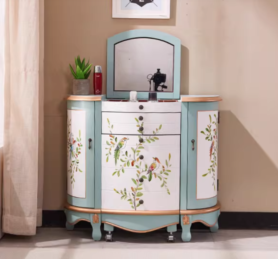 Rustic Style Multifunctional Vanity Table 