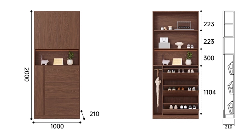  Guobu Slim Shoe Cabinet 