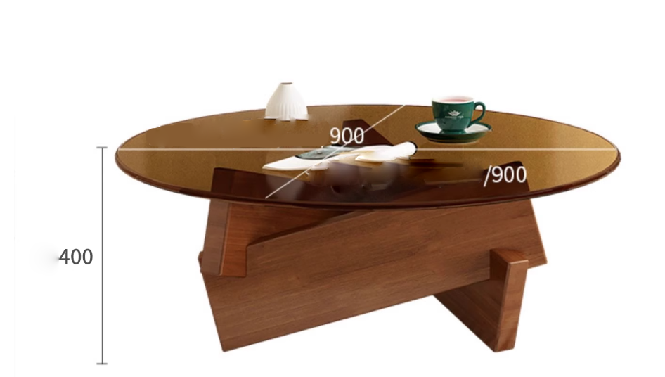  Wooden base coffee table 