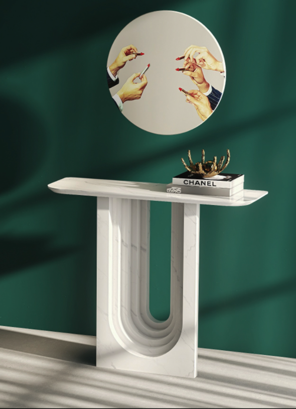  marble console  