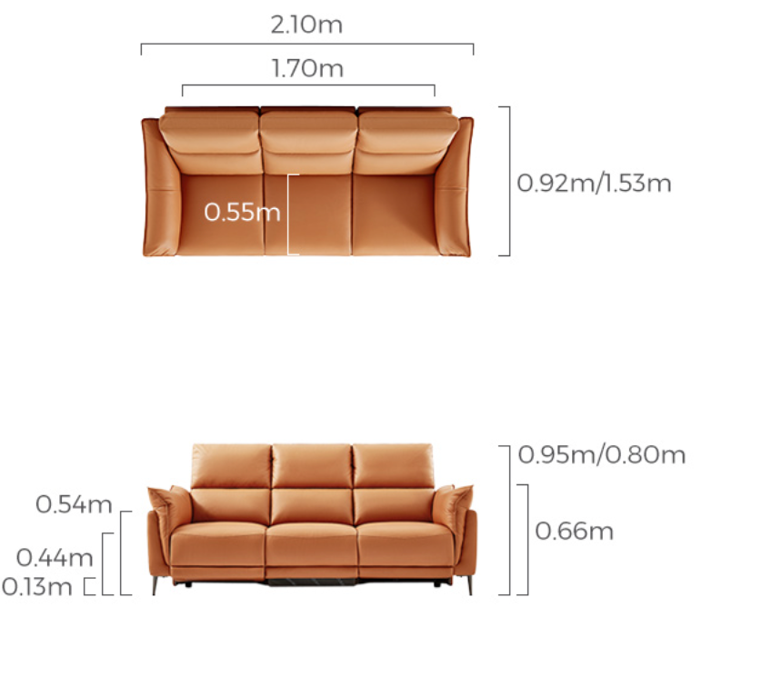  Industry . leather chaise longue 