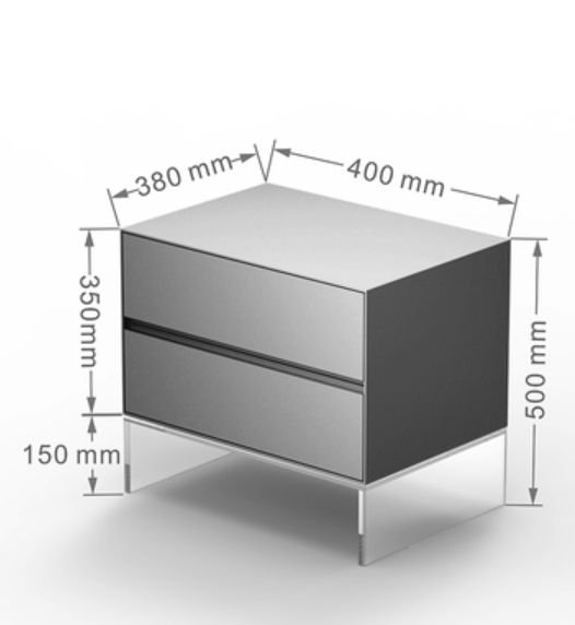 Acrylic bedside table 