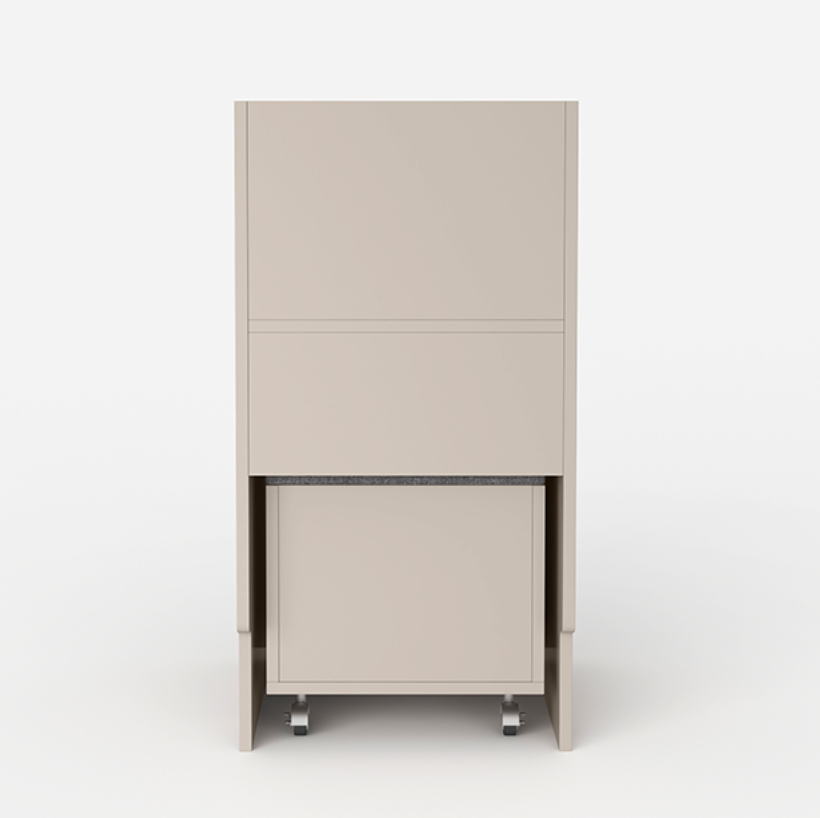  Dressing table with hidden chair 