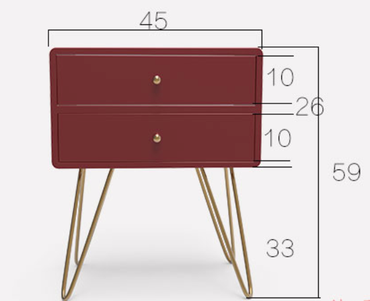  wooden nightstand   