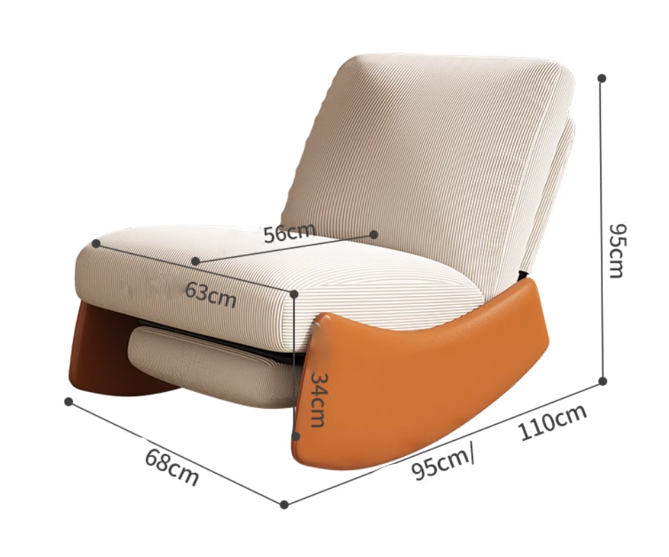  Rocking sofa and footstool 