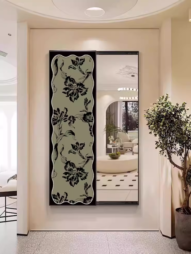  لوحة مع مرآة منزلقة  