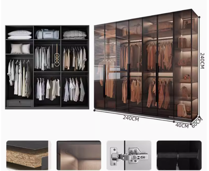  Glass wardrobe 
