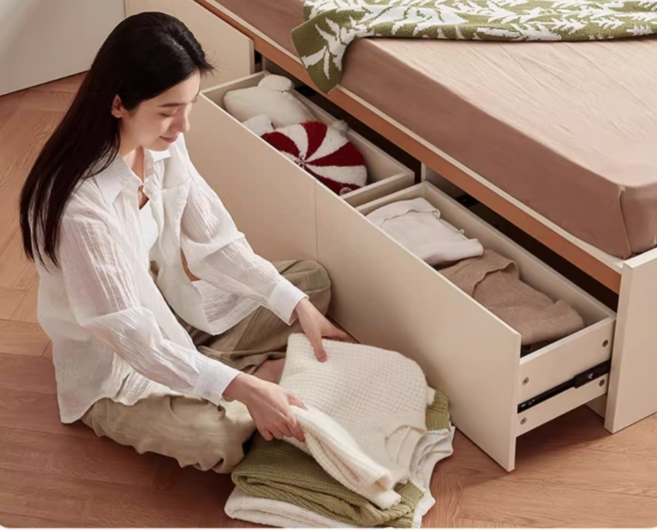  Bed with wardrobe and desk 