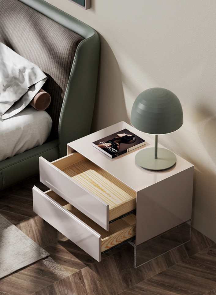  Acrylic bedside table 