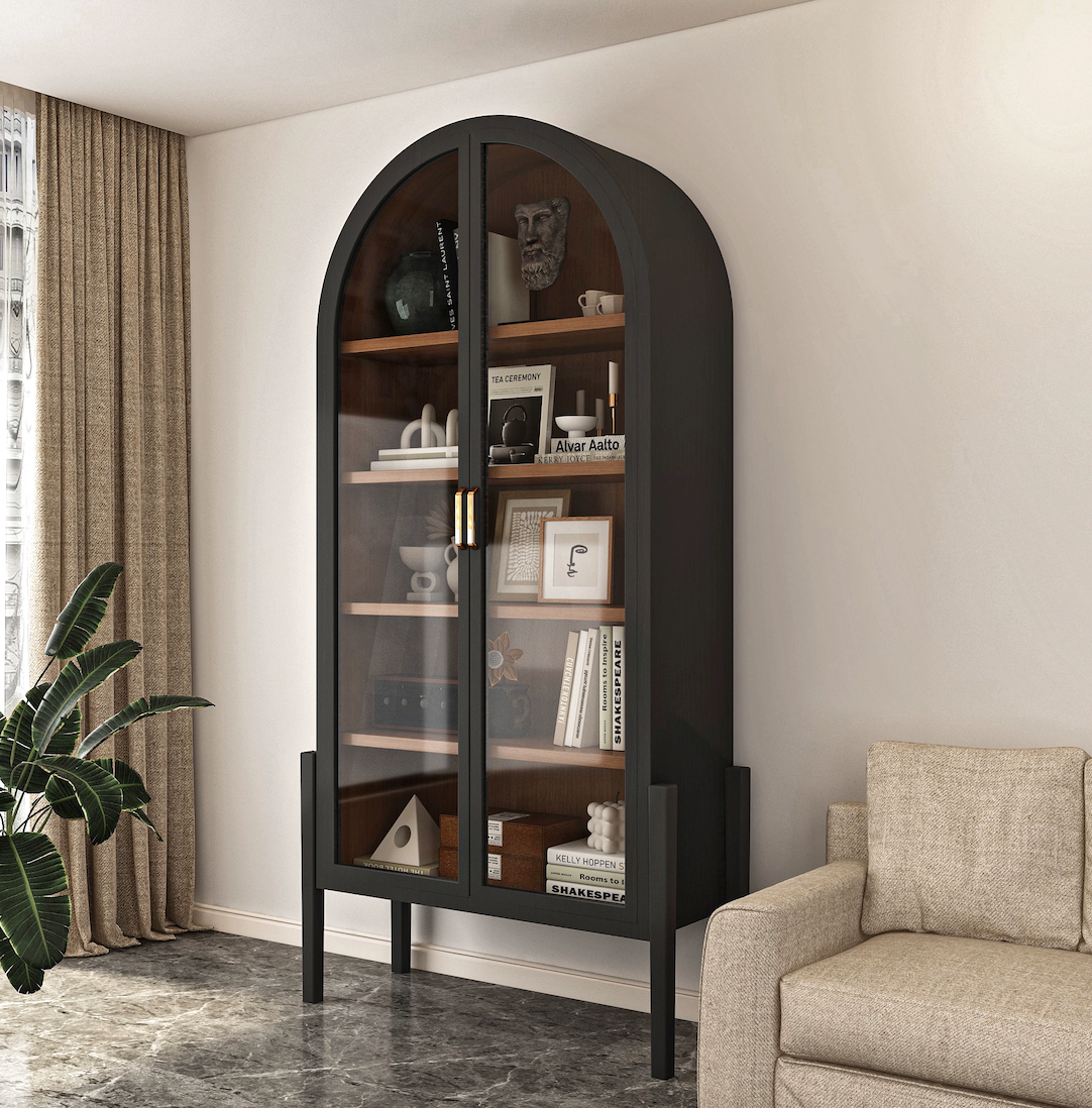  Solid wood arched wardrobe 