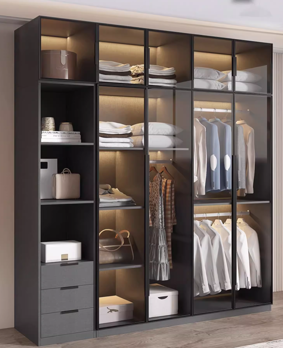  خزانة ملابس خشب مودرن واسعة - دولاب ملابس فاخر من Ks-Furniture 