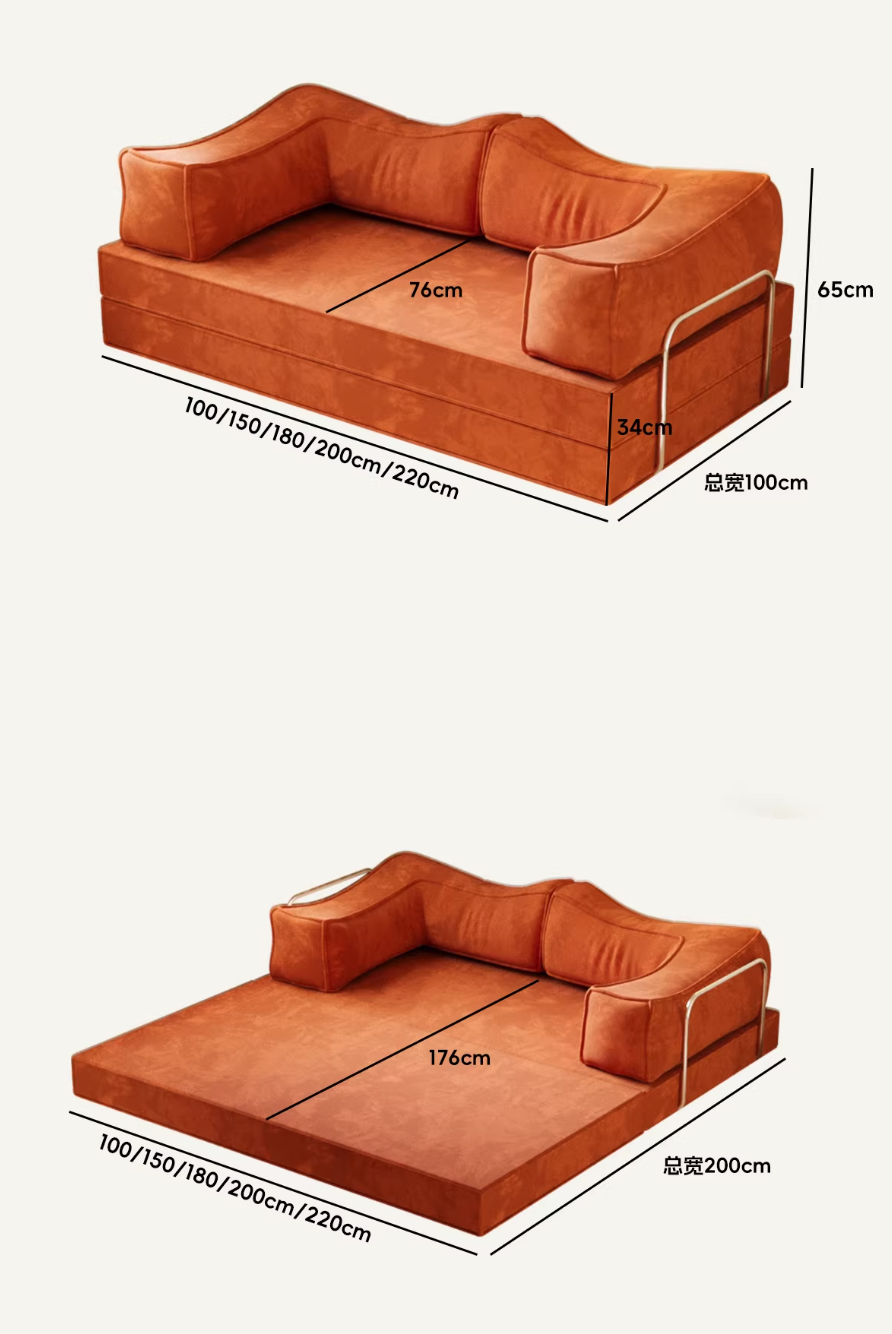  A multifunctional folding sofa bed 