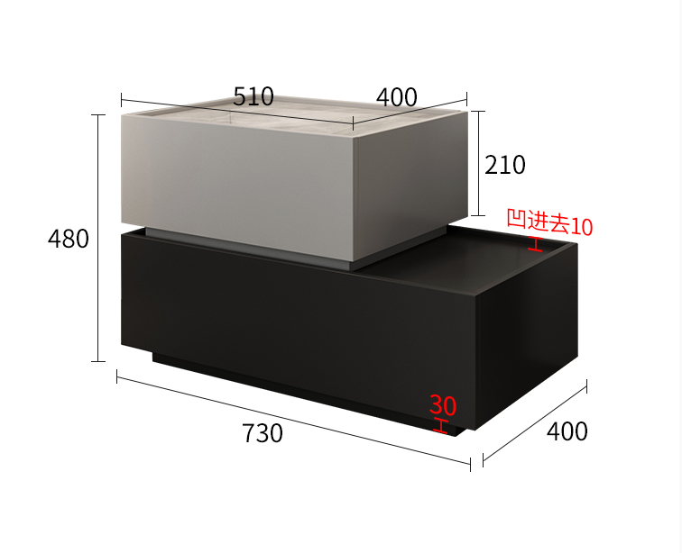  Bao Lun . bedside table 