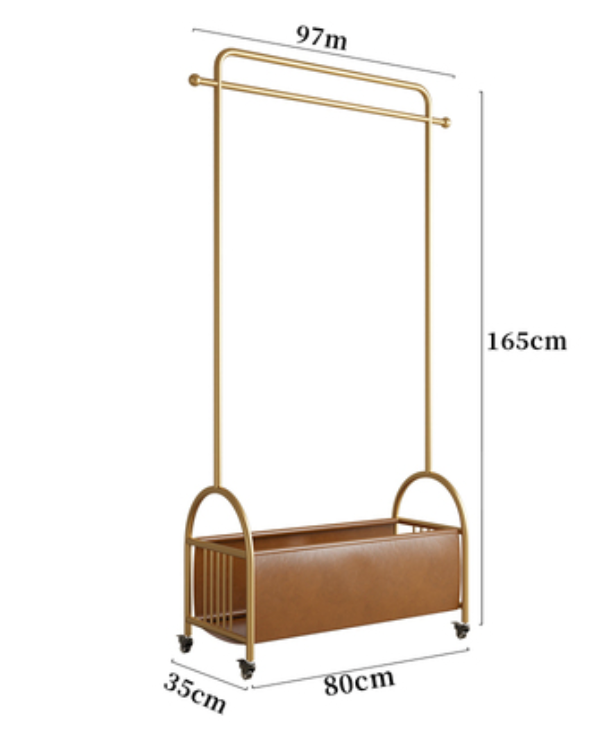  Hanger with leather basket 