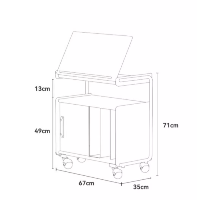  طاولة جانبية للأريكة متنقلة 